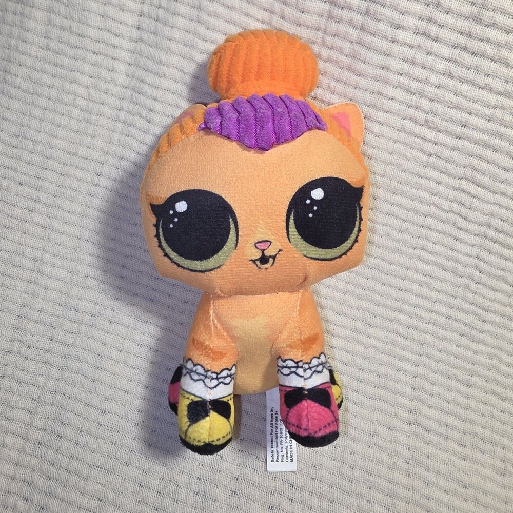 LOL Surprise Pets Plush Stuffed Animal Toy Doll Neon Kitty 2022